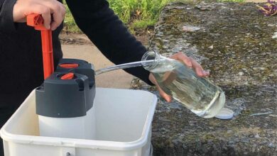 Un purificateur équipé d’une membrane française d’ultrafiltration de fibres creuses.