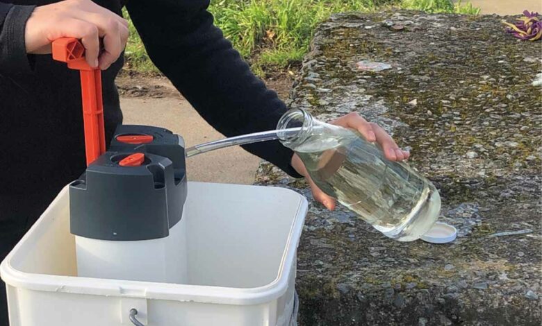 Un purificateur équipé d’une membrane française d’ultrafiltration de fibres creuses.