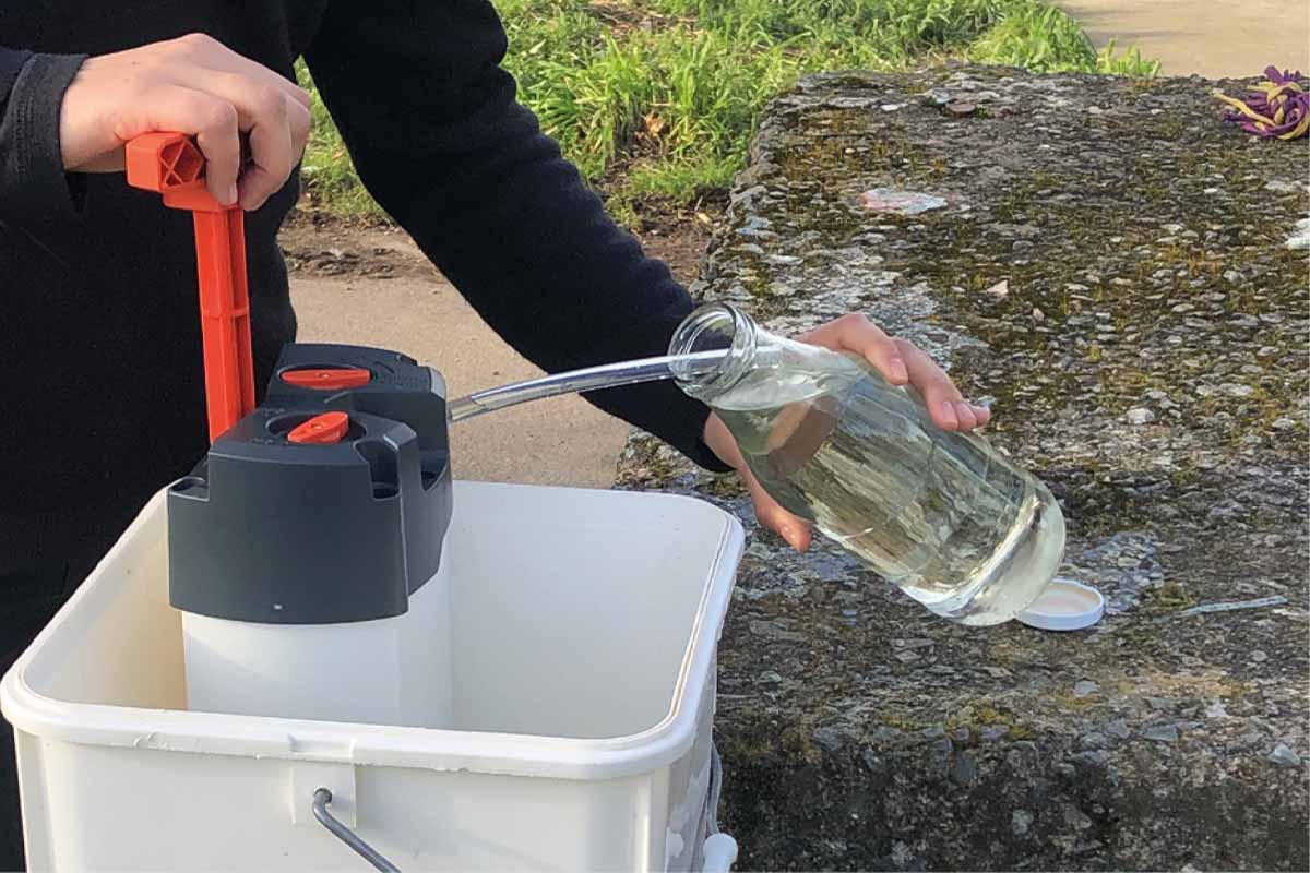 Un purificateur équipé d’une membrane française d’ultrafiltration de fibres creuses.