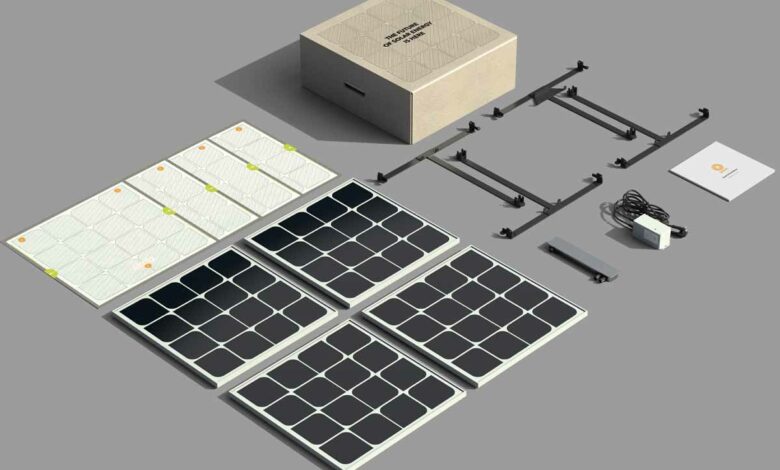 Le kit de panneaux solaires Beem.