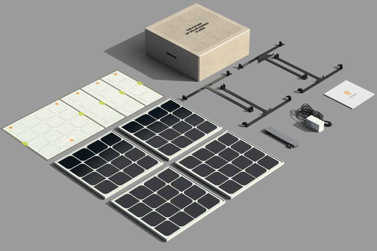 Ensemble complet de panneaux solaires de 200 W - Plug and Play