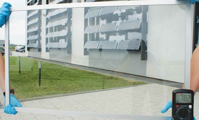 Un verre photovoltaïque transparent.