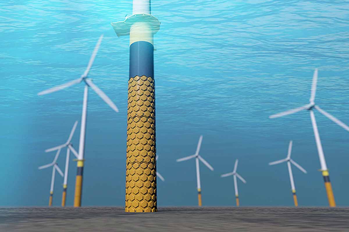 Balmoral HexDefence™ est un système breveté de protection contre l'affouillement pour les éoliennes offshore.