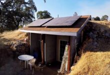 Une maison container refroidie par la terre.
