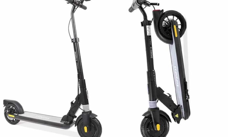 Trottinette Electrique SURPASS Pro 2 Black Edition avec frein à disque 350 W 8''