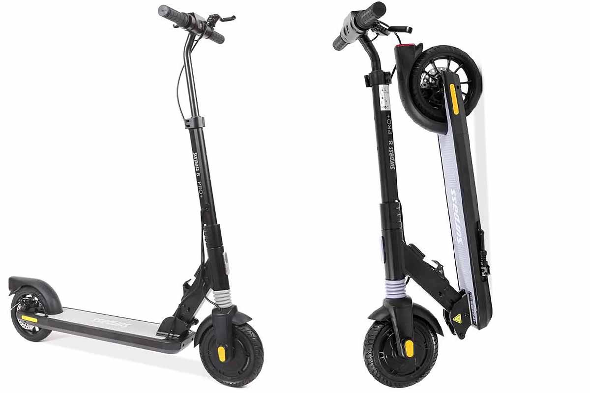 Trottinette Electrique SURPASS Pro 2 Black Edition avec frein à disque 350 W 8''