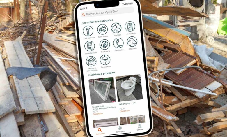 Une application pour récupérer gratuitement des matériaux sur les chantiers