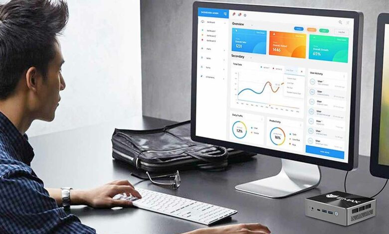 BMAX B7 Power Mini PC, Intel Core i7-11390H 4 Cores