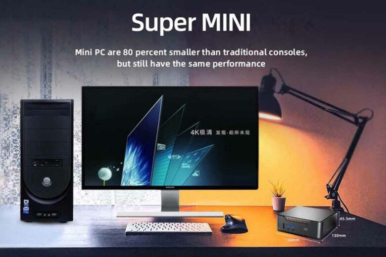 K3 Plus Mini PC, Intel Alder Lake N95 Quad Core up to 3.4GHz