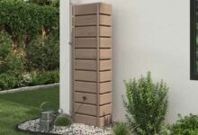 Récupérateur d'eau mural Belli Wood imitation bois 300 L