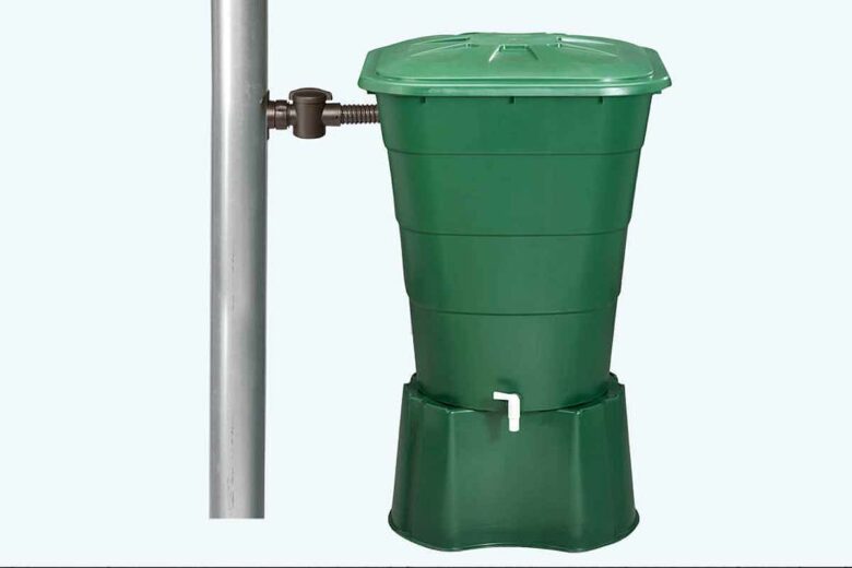 Ce récupérateur d'eau de pluie est fabriqué à partir de matériaux entièrement recyclés (PP) et est lui-même entièrement recyclable à 100 %.