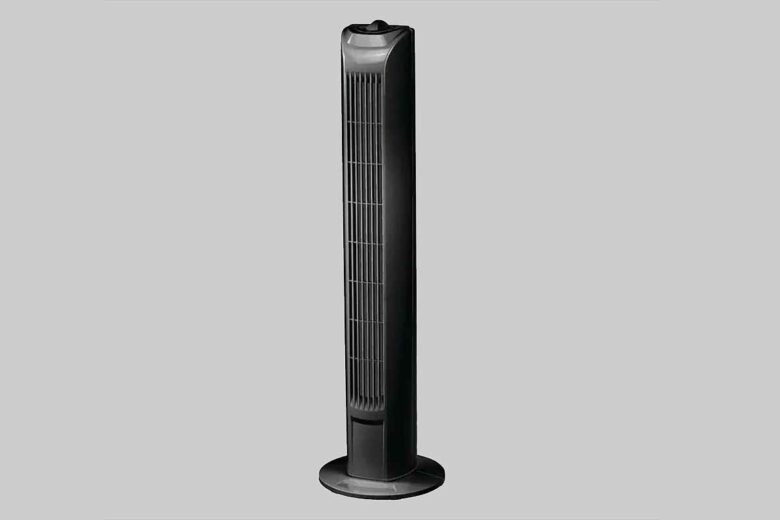Le ventilateur colonne d'air à poser, EQUATION, Tower noir 45 W