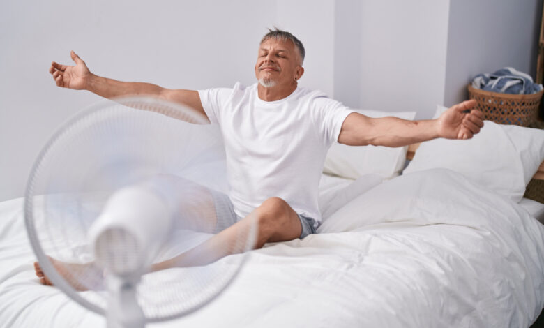 Un ventilateur pour affronter la chaleur.