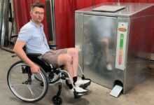 Agglo-Bio est un abri bac qui ouvre de nouvelles opportunités de recyclage aux personnes à mobilité réduite.