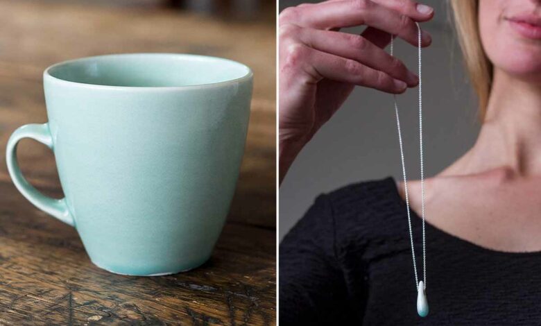 Une entreprise spécialisée dans la céramique conçoit une collection de tasses, de bols et de vases en utilisant les cendres de votre être cher décédé.