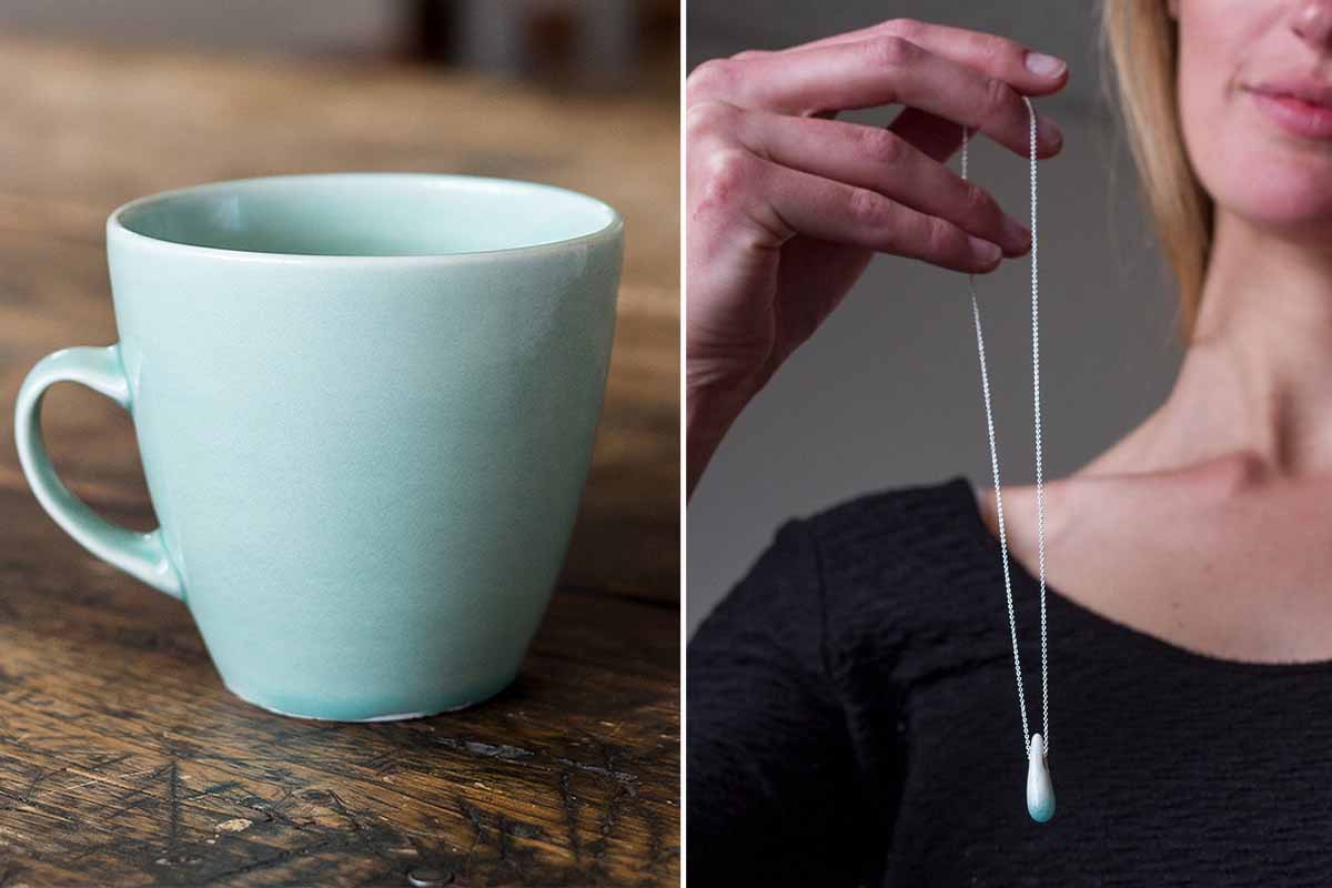 Une entreprise spécialisée dans la céramique conçoit une collection de tasses, de bols et de vases en utilisant les cendres de votre être cher décédé.