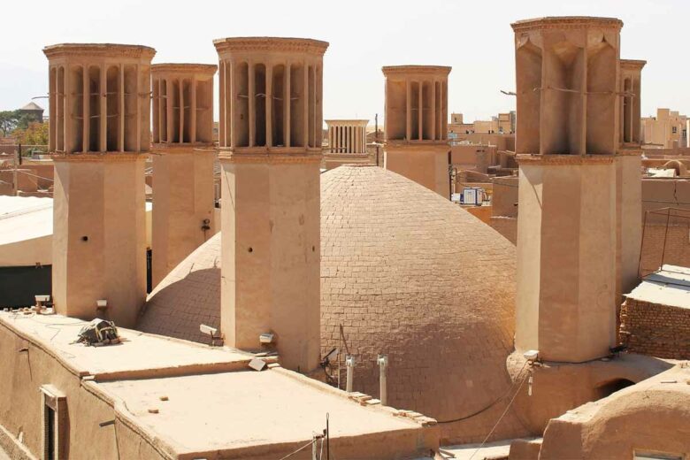 Bâdgirs à Yazd en Iran.