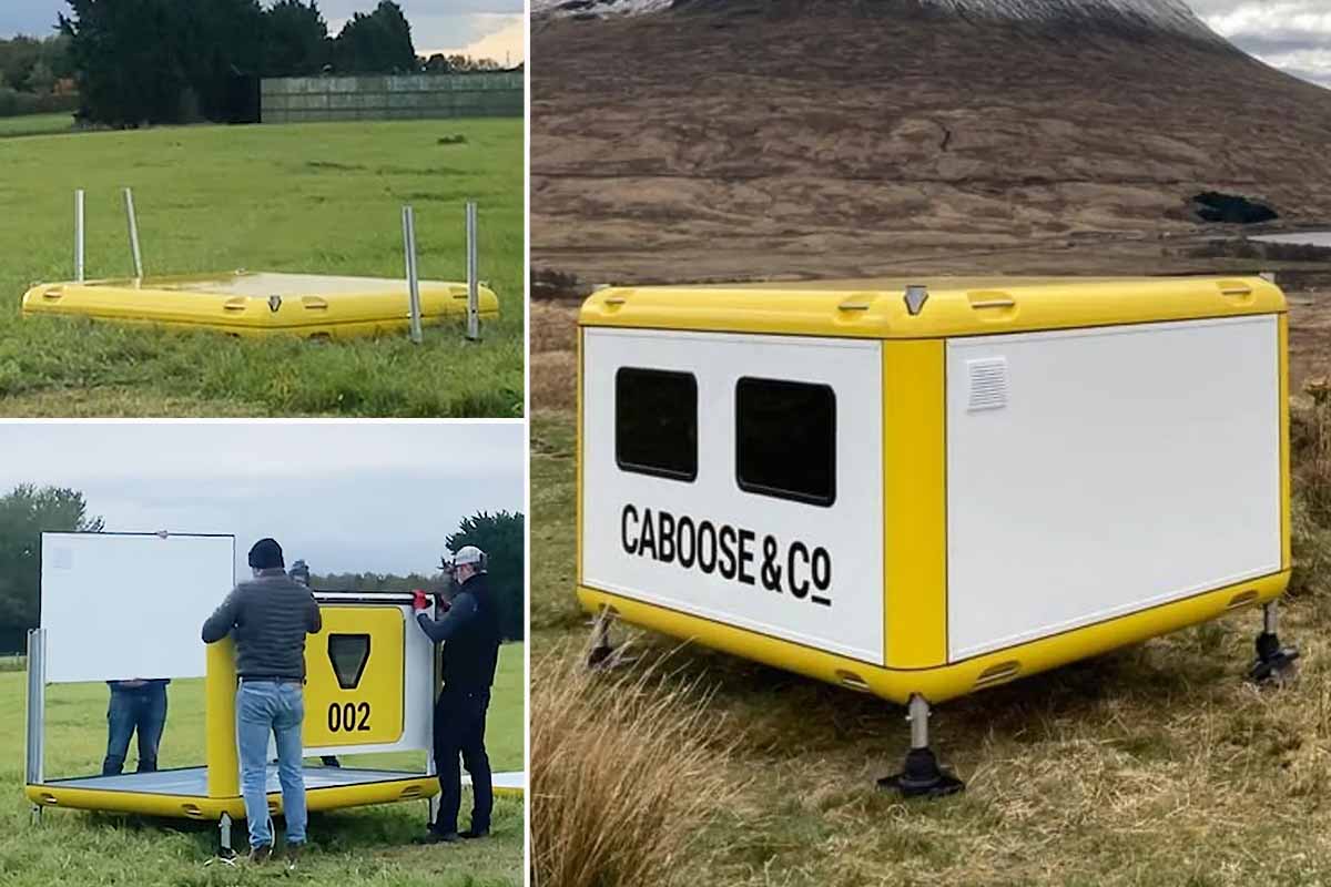 L'abris est emballé à plat, ce qui facilite son transport. De plus, il est à la fois durable, sécurisé, étanche et isolé, ce qui lui permet de résister à des tempêtes puissantes.