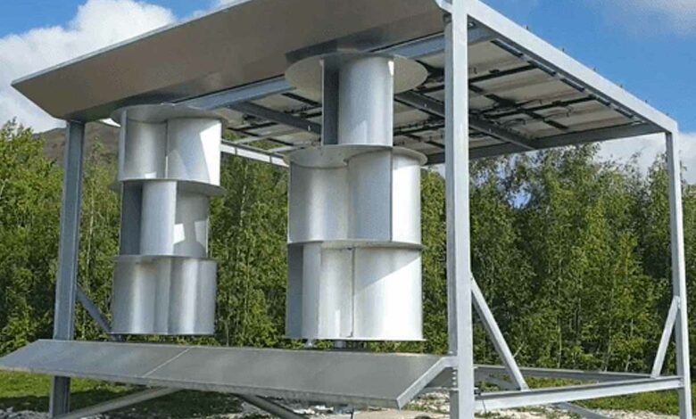 Un générateur hybride (solaire/éolien) pensé pour la ville et pour obtenir le meilleur rendement possible face aux vents perturbés.