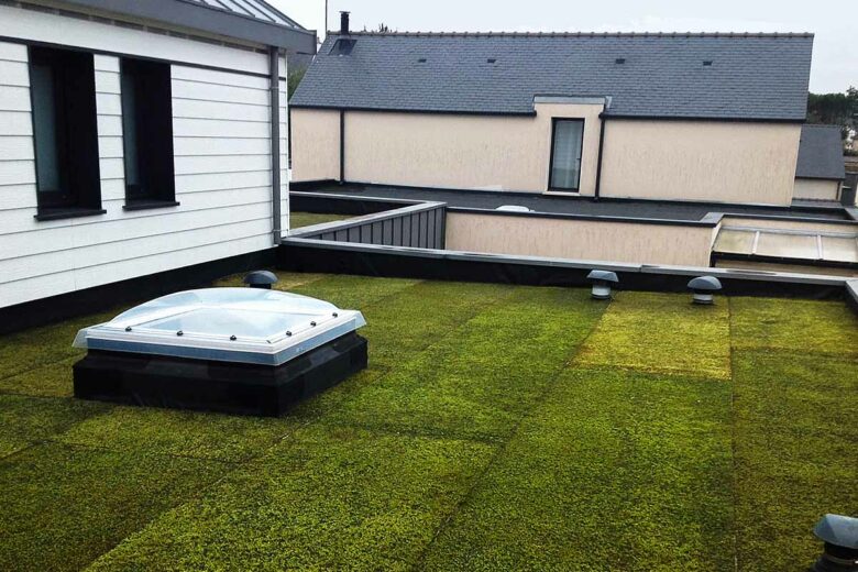 Une innovation qui permet de gagner de la fraicheur l’été avec une belle toiture végétalisée
