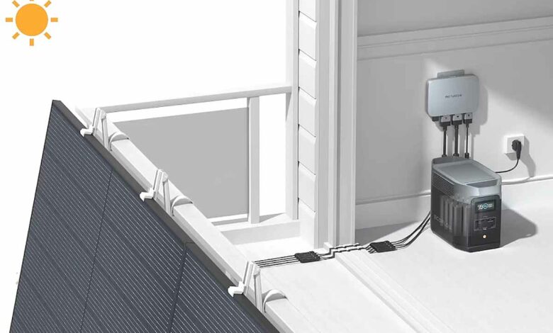 PowerStream, le premier dispositif solaire de balcon doté d'une station électrique portable.
