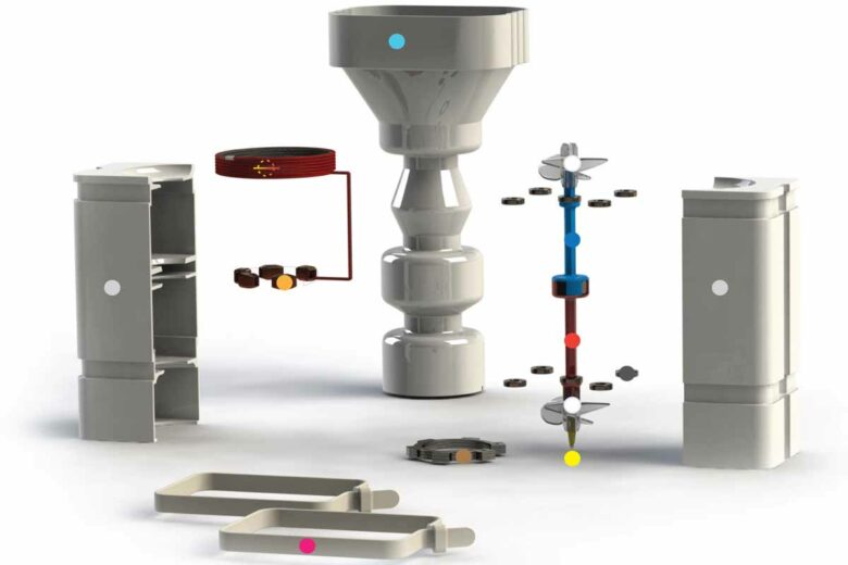 REGN, l'invention d'un récupérateur d'énergie pluviométrique prenant la forme d'un insert.