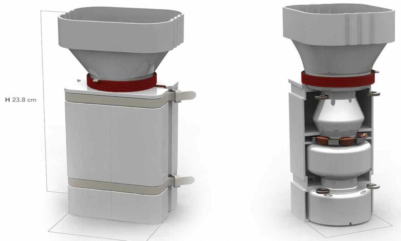 Le débit de l'eau passant dans les canalisations et les gouttières est utilisé pour faire tourner une turbine.