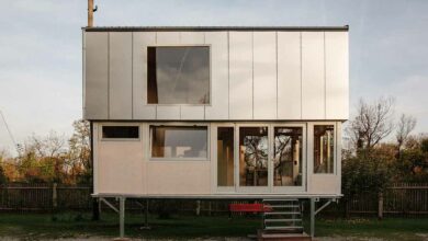 La Tiny House Vagabundo Flex est construite sur une plate-forme en acier robuste et peut être installée sur une fondation préparée ou sur une remorque.