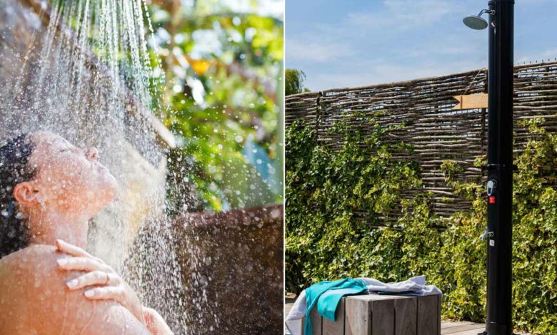 Prendre une douche chaude dans son jardin en préservant l'environnement et en faisant des économies d'électricité.