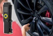 MICHELIN 009528 Mini Compresseur sans Fil, Pompe Electrique, Manomètre Digital, 10 Bars