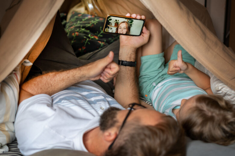 Profiter du wifi au camping.