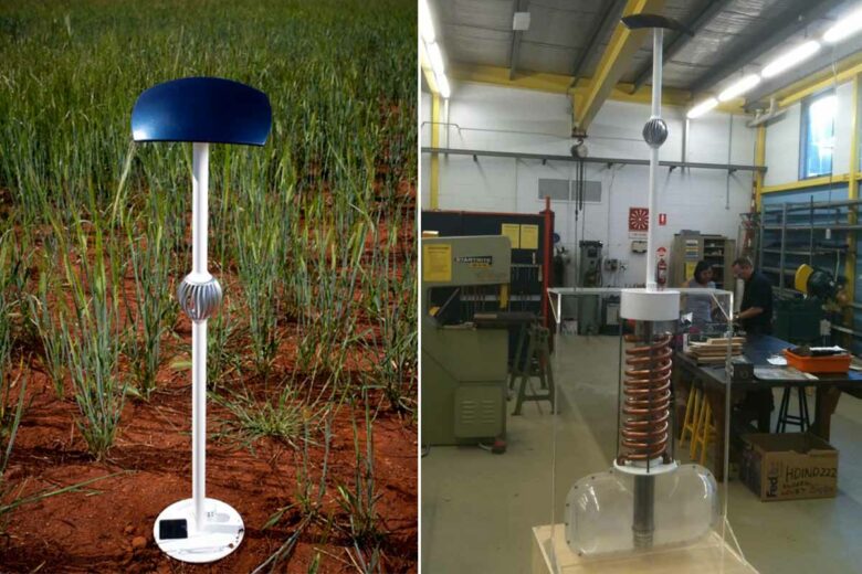 Airdrop est un appareil low-tech qui irrigue les cultures en capturant la vapeur d'eau par condensation. 