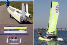 Le bateau IZIBoat se monte en 15 minutes seulement, sans vis ni outils.