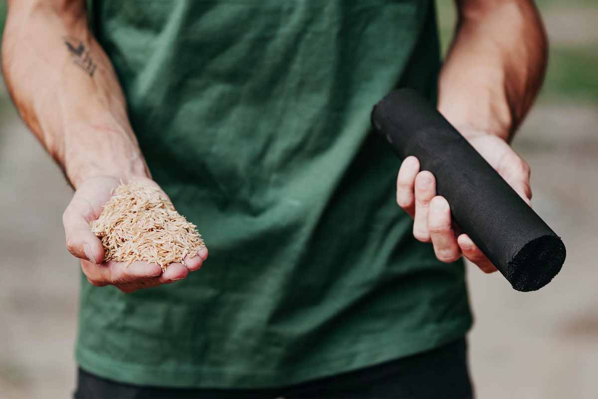 Le premier charbon écologique et durable à base de déchets de riz.