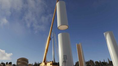 La plus haute éolienne en bois du monde (105 mètres) est en construction en Suède.