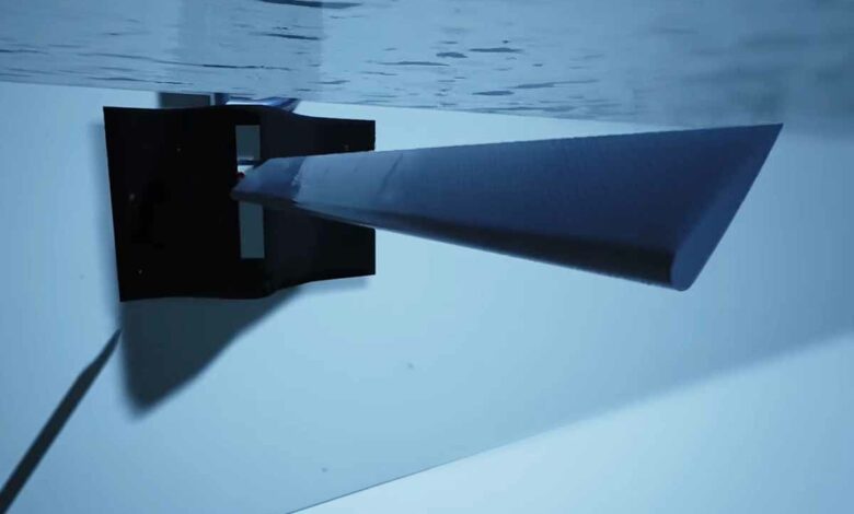 Une hydrolienne de rivière fonctionnant avec une aile oscillante