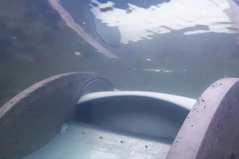 L'entreprise affirme que son hydrolienne est sans danger pour la faune et la flore aquatiques.