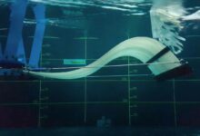 L'hydrolienne biomimétique qui imite le mouvement des poissons.