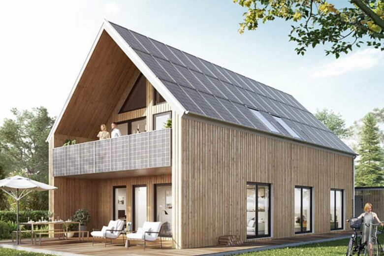 La maison à hydrogène compatible avec le réseau avec une alimentation thermique et électrique complète