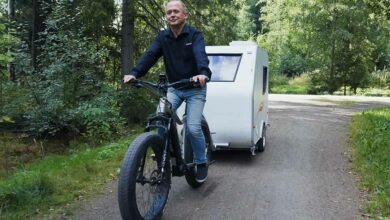 La remorque caravane Hupi veut révolutionner le cyclotourisme électrique.
