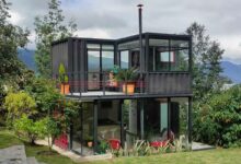 Le haricot magique, une maison en containers située à seulement 50 km de Bogota.