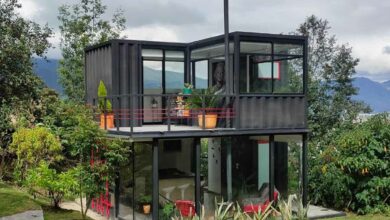 Le haricot magique, une maison en containers située à seulement 50 km de Bogota.