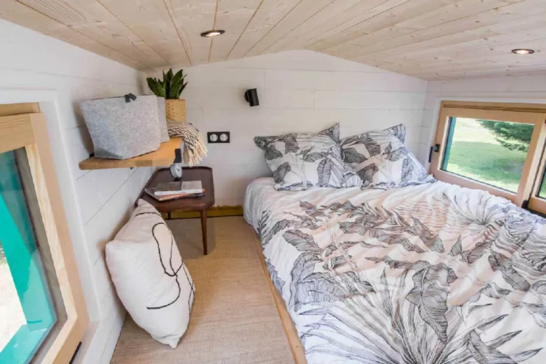 La chambre de la Tiny House.