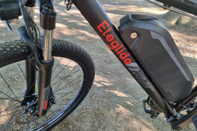 La batterie du vélo électrique.