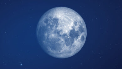 Une super lune bleue.