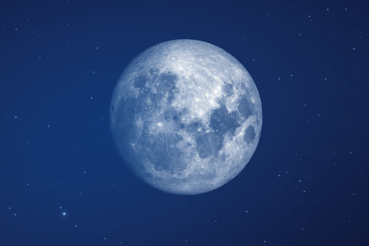 Une super lune bleue.