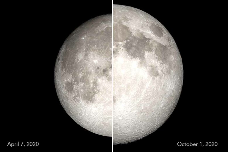 Lorsque la Lune est au plus proche de la Terre (une « super lune »), elle semble environ 14 % plus grosse que lorsqu’elle est la plus éloignée de la Terre. Pour cette même raison, elle apparaîtra également un peu plus brillante que d’habitude.