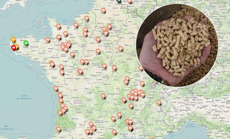 Annuaire vendeurs de pellets locaux, par départements