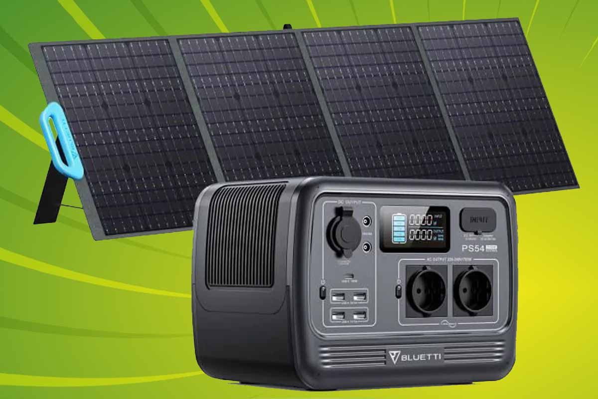 Générateur Solaire Portable BLUETTI PS54 700W avec Panneau Solaire PV200,537Wh