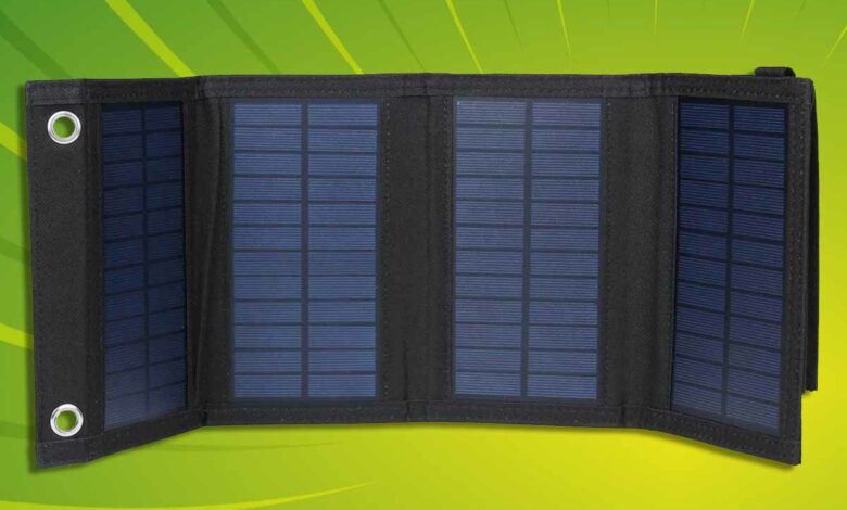 Une énorme promotion sur ce panneau solaire portable et pliable.